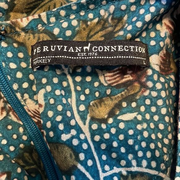 Peruvian Connection Calico Rose Mini Dress - Picture 7 of 8